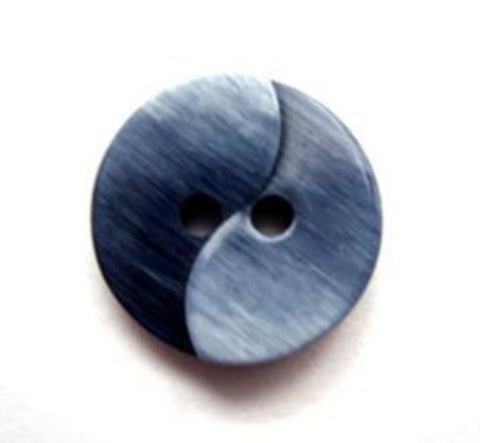 B11758 18mm Frosted Navy Gloss 2 Hole Button - Ribbonmoon