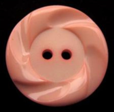 B12651 23mm Apricot Matt Centre 2 Hole Button - Ribbonmoon