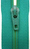 Z4614 YKK 18cm Jade Green Nylon No.3 Closed End Zip - Ribbonmoon