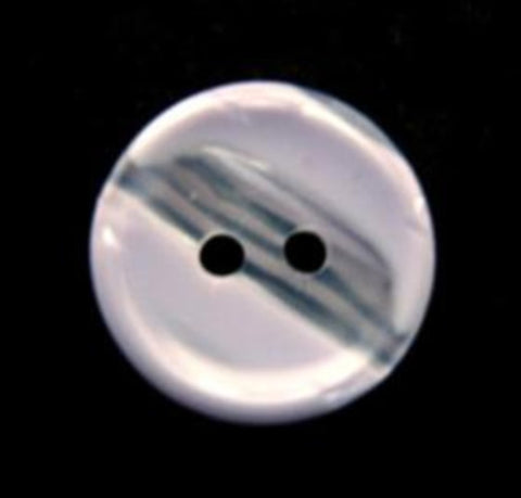 B13117 18mm Iced Blue and Pearl Variegated Polyester 2 Hole Button - Ribbonmoon