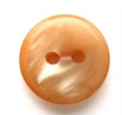 B5808 15mm Dusky Peach and Pearlised Straw 2 Hole Button - Ribbonmoon