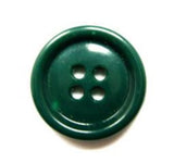 B15742 19mm Deep Woodpecker Green Gloss 4 Hole Button - Ribbonmoon