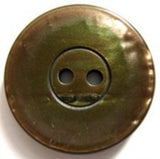 B6910 23mm Brown and Green Pearlised 2 Hole Button with a Vivid Shimmer - Ribbonmoon