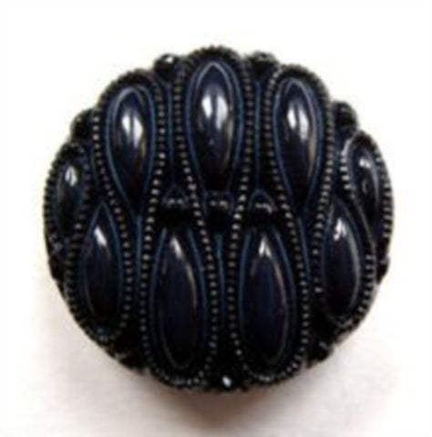 B13827 20mm Navy Textured Shank Button - Ribbonmoon