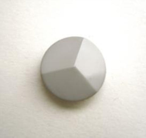 B14305 14mm Pale Grey Sectional Shank Button Rising to Centre Point - Ribbonmoon