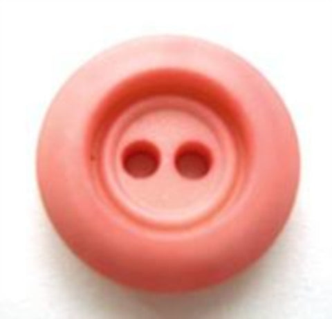 B5818 16mm Coral Rose Chunky Soft Sheen 2 Hole Button - Ribbonmoon