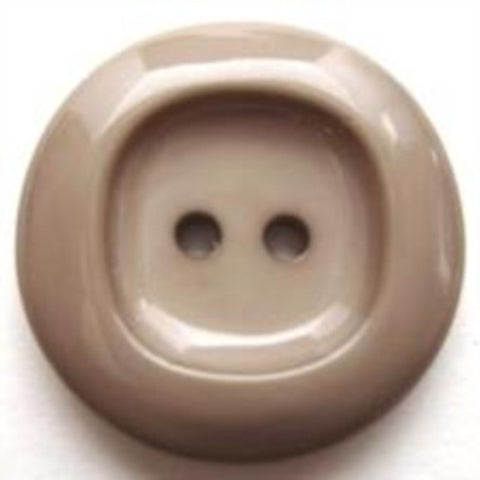 B5962 25mm Grey Beige High Gloss 2 Hole Button - Ribbonmoon