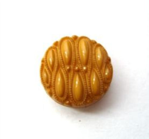 B15417 15mm Golden Brown Textured Shank Button - Ribbonmoon