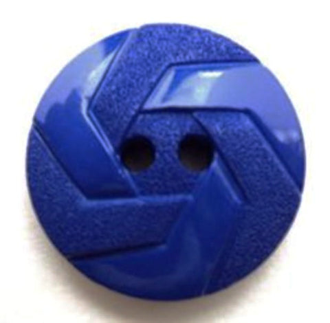 B12640 21mm Royal Blue Gloss and Matt Textured 2 Hole Button - Ribbonmoon