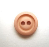 B9056 14mm Dull Azalea Pink Matt 2 Hole Button - Ribbonmoon