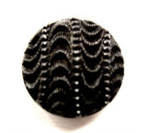 B13029 20mm Black Textured Shank Button - Ribbonmoon