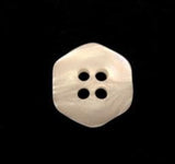 B11124 14mm Bridal White Mother of Pearl Effect 4 Hole Button 