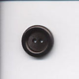 B8142 18mm Black Raised Rim 2 Hole Button - Ribbonmoon