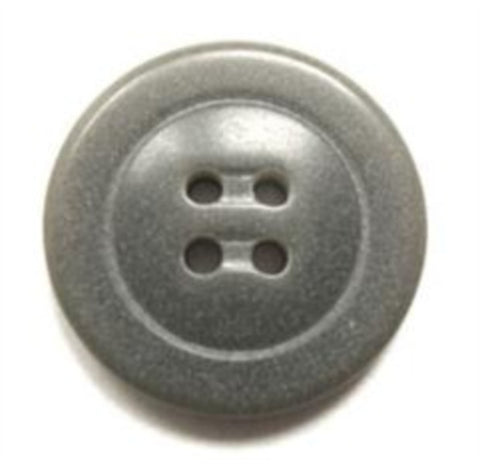 B15537 20mm Mid Grey Bone Sheen 4 Hole Button - Ribbonmoon