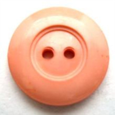 B7900 20mm Deep Peach Gloss Nylon 2 Hole Button - Ribbonmoon