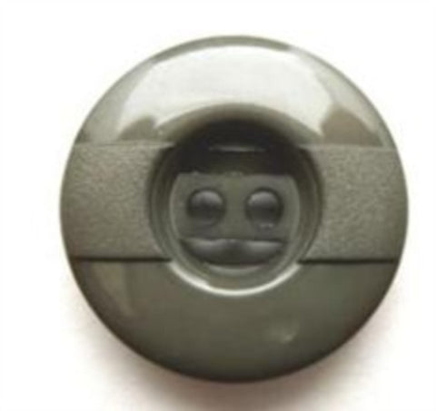 B6410 20mm Drab LInden Green Gloss and Matt 2 Hole Button - Ribbonmoon