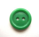 B9051 15mm Dark Emerald 2 Hole Button - Ribbonmoon