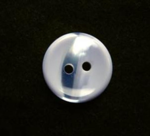 B17091 15mm Orchid Ice Blue Pearl Variegated Polyester 2 Hole Button - Ribbonmoon