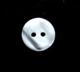 B17736 12mm White and Pearl Variegated Polyester 2 Hole Button - Ribbonmoon