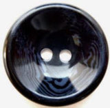 B7922 27mm Tonal Navy and Blue Chunky High Gloss 4 Hole Button - Ribbonmoon