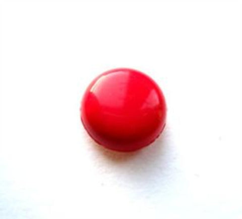 B7795 11mm Geranium Red High Gloss Shank Button - Ribbonmoon