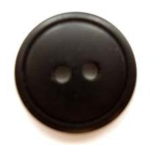 B5147 17mm Black Soft Gloss 2 Hole Button - Ribbonmoon