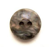 B0098 15mm Grey and Iridescent Shimmery 2 Hole Button - Ribbonmoon