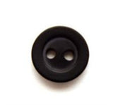 B0304 11mm Midnight Navy 2 Hole Button, Soft Sheen - Ribbonmoon