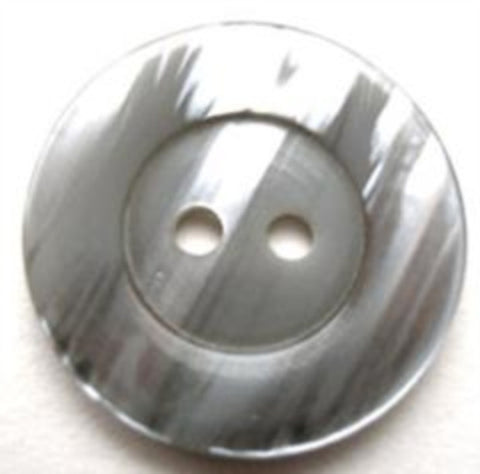 B13542L 23mm Tonal Grey Semi Pearlised 2 Hole Button