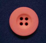 B4698 15mm Pale Coral Pink Matt 4 Hole Button - Ribbonmoon