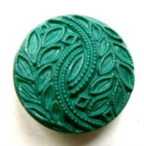 B12587 20mm Jade Green Textured Shank Button - Ribbonmoon