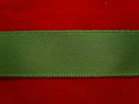 R1911 15mm Leaf Green Double Faced Satin Ribbon by Offray - Ribbonmoon