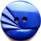 B9437 27mm Dark Royal Blue Gloss 2 Hole Button - Ribbonmoon