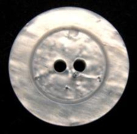 B6486 23mm Tonal Silver Grey Shimmery Pearlised 2 Hole Button - Ribbonmoon