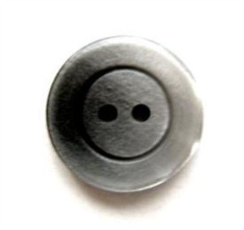 B6842 15mm Black and Grey Shimmery Pearlised 2 Hole Button - Ribbonmoon