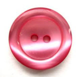 B13641 20mm Tonal Geranium Pink Pearlised 2 Hole Button - Ribbonmoon