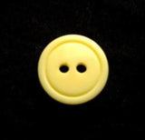 B17335 14mm Primrose High Gloss 2 Hole Button with a Dinked Rink