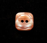 B17914 12mm Frosted Apricot Semi Pearlised Shimmer 2 Hole Button - Ribbonmoon