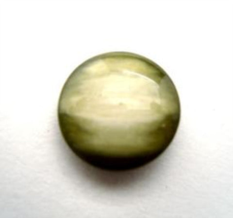 B15601 15mm Frosted Cypress Green High Gloss Shank Button - Ribbonmoon