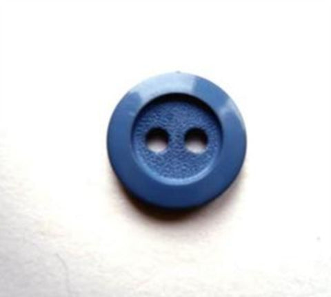 B17136 13mm Dusky Blue Matt Centre 2 Hole Button - Ribbonmoon