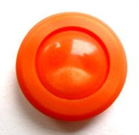 B12863 20mm Orange Shank Button, Glossy Centre with a Matt Rim - Ribbonmoon