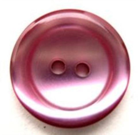 B13719 20mm Tonal Black Currant Pearlised Polyester 2 Hole Button