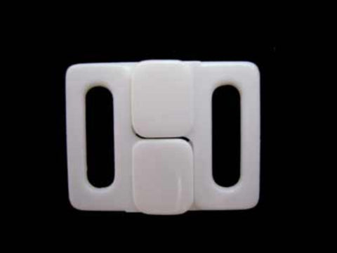 BIKINI06 13mm White Bikini Fastener - Ribbonmoon