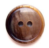 B6793 18mm Browns and Beige Shimmery Gloss 2 Hole Button - Ribbonmoon