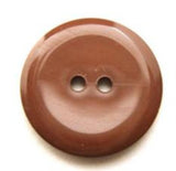 B13584 20mm Misty Brown High Gloss 2 Hole Button - Ribbonmoon