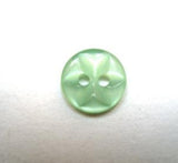 B16310 11mm Deep Mint Green 2 Hole Polyester Star Button