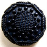 B12648 23mm Light Navy Textured Shank Button - Ribbonmoon