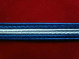 FT1346 11mm Royal Blue and Sky Blue Corded Braid - Ribbonmoon