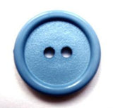 B16029 19mm Dusky Blue Matt Centre 2 Hole Button - Ribbonmoon