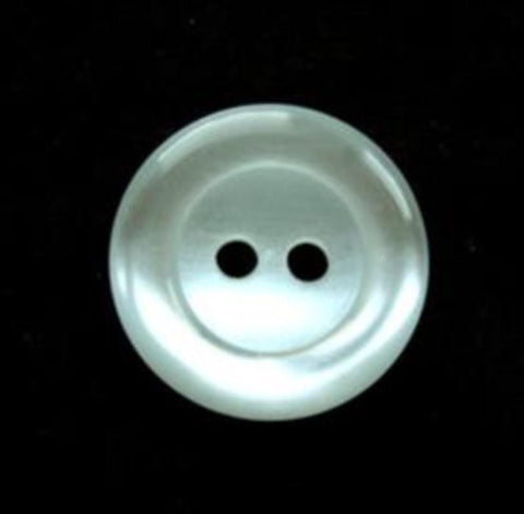 B17911 17mm Pale Sky Blue Shimmery 2 Hole Button - Ribbonmoon